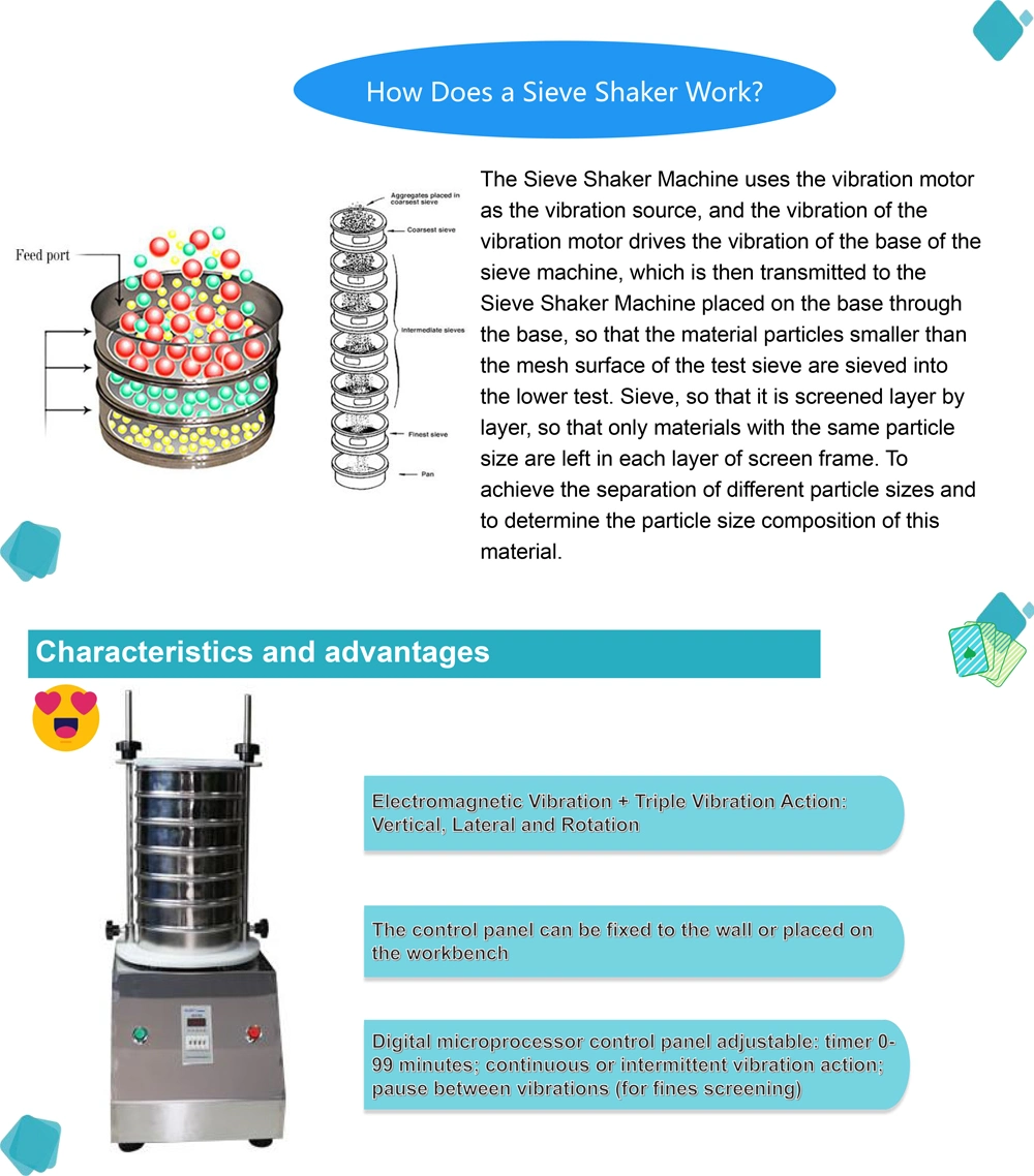 Lab Testing Equipment Electronic Test Sieve Shaker