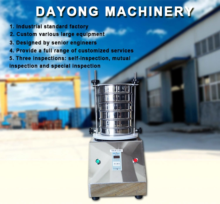 Diameter 200mm Laboratory Circular Sand Laboratory Vibro Screening Test Sieve Shaker Machine