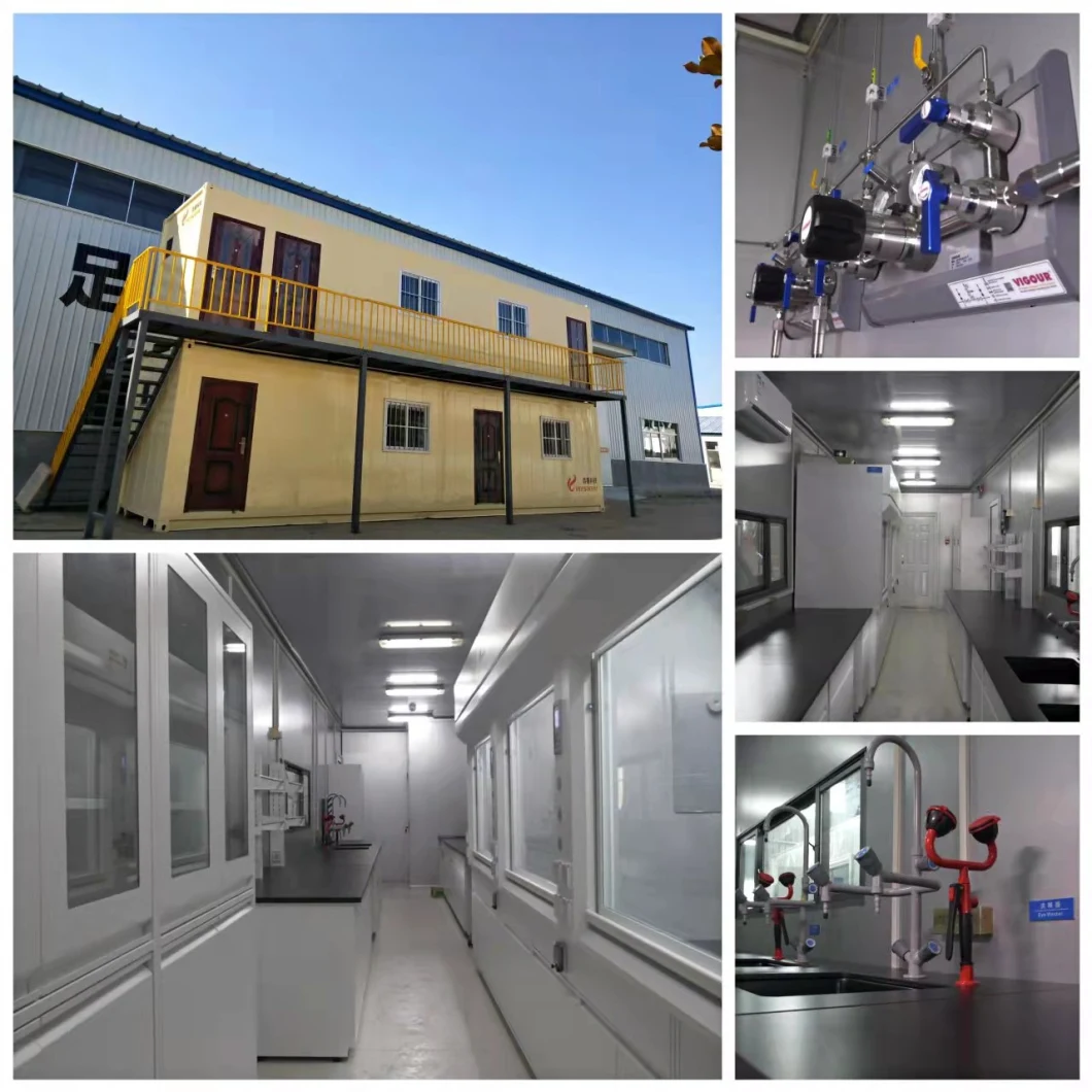 Used for Remote Mining Area Sample Preparation/Fire Assay/Wet Mobile Containerized Laboratory